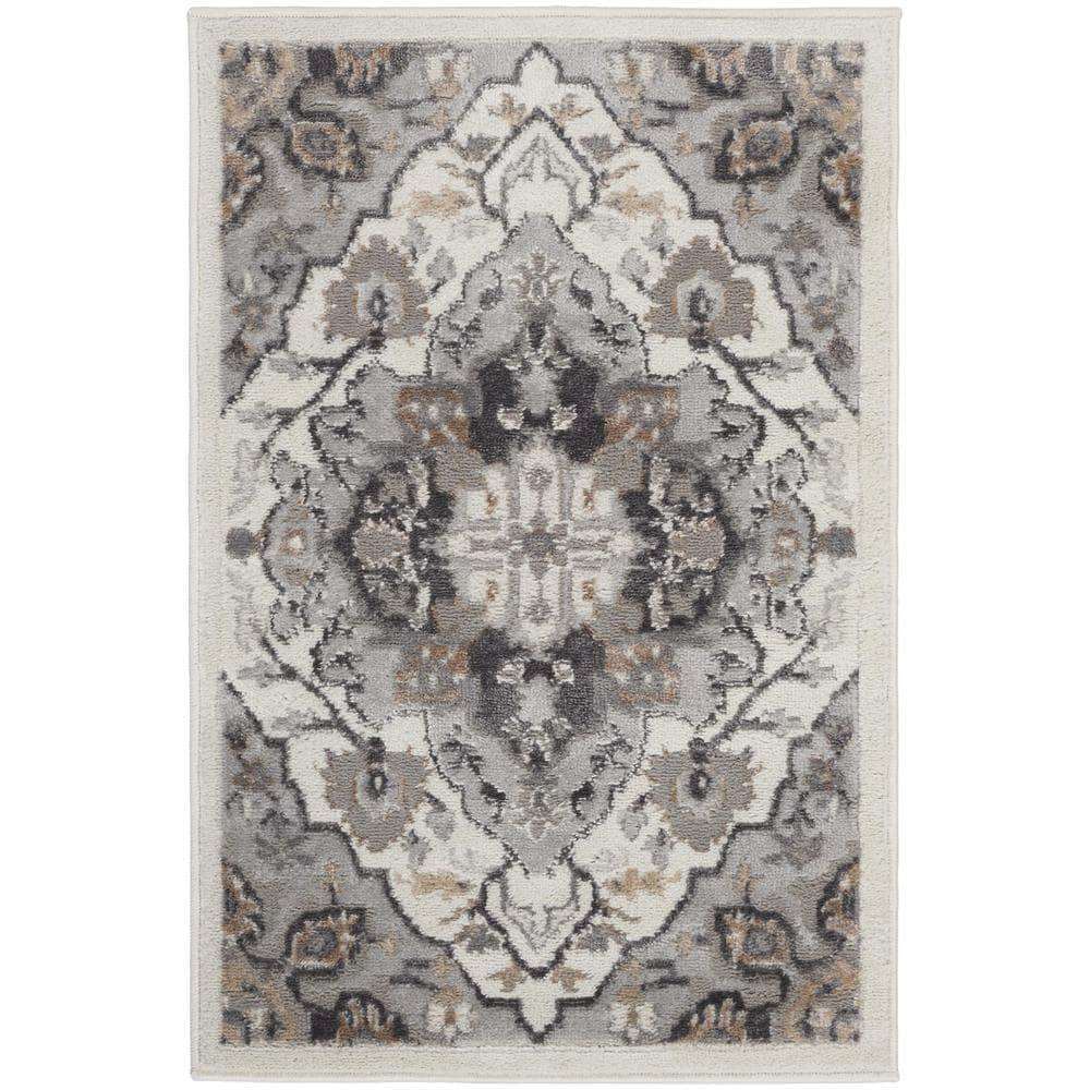 Elation ETN09 Ivory Grey Rugs #color_ivory grey