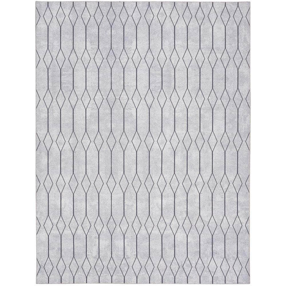 Machine Washable Series 1 SR107 Ivory/Grey Rug #color_ivory/grey