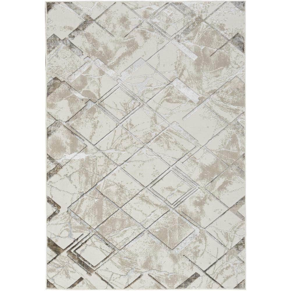 Glam GLM02 Ivory Grey Rugs #color_ivory grey