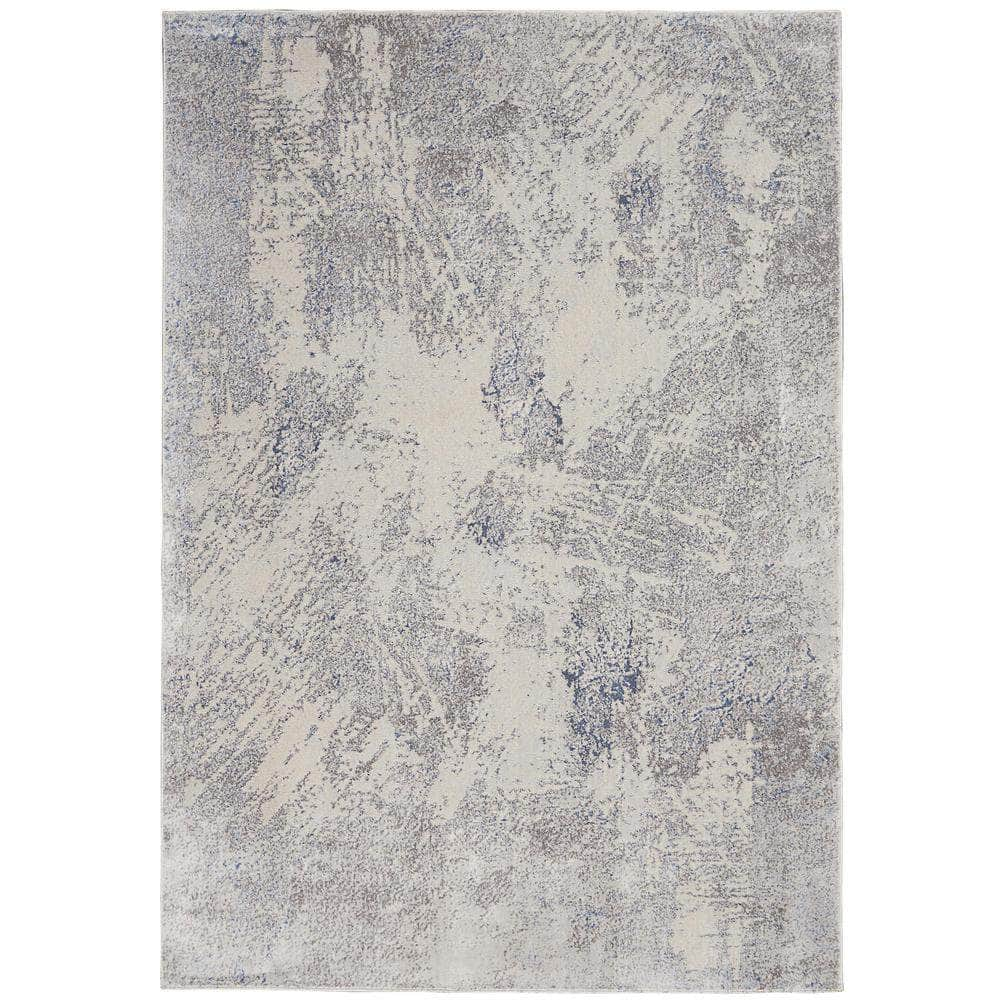 Sleek Textures SLE06 Ivory/Grey Rugs #color_ivory/grey