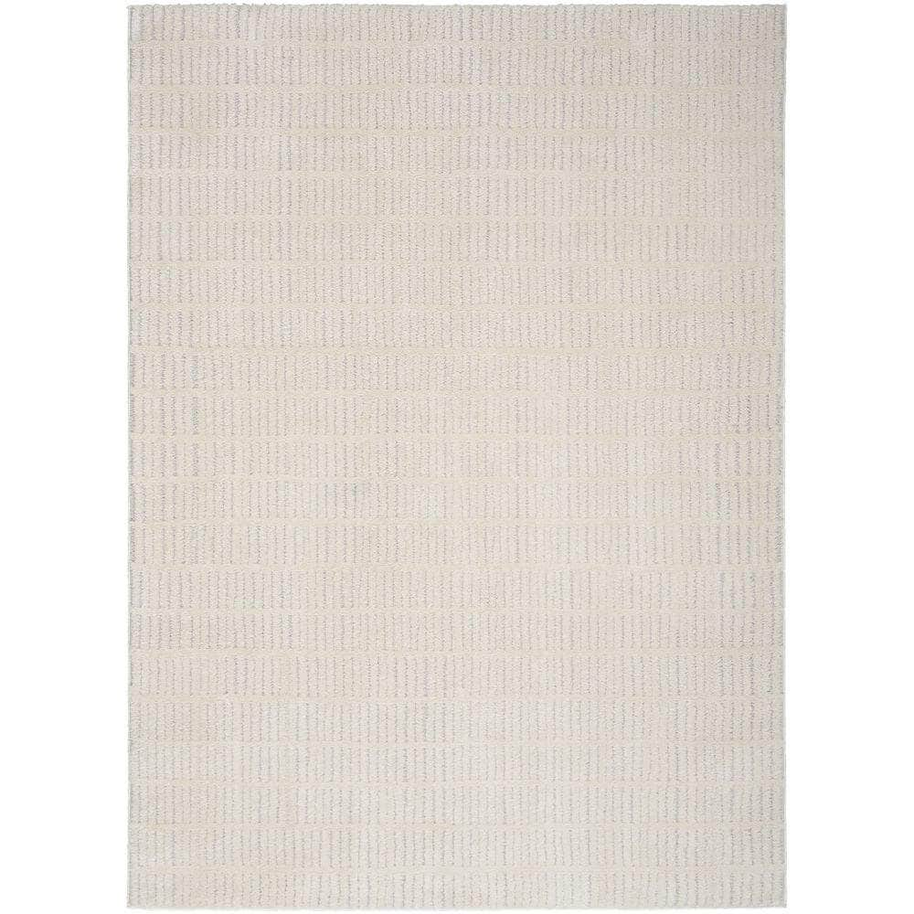 Cozy Modern CMD03 Ivory Grey Rug #color_ivory grey