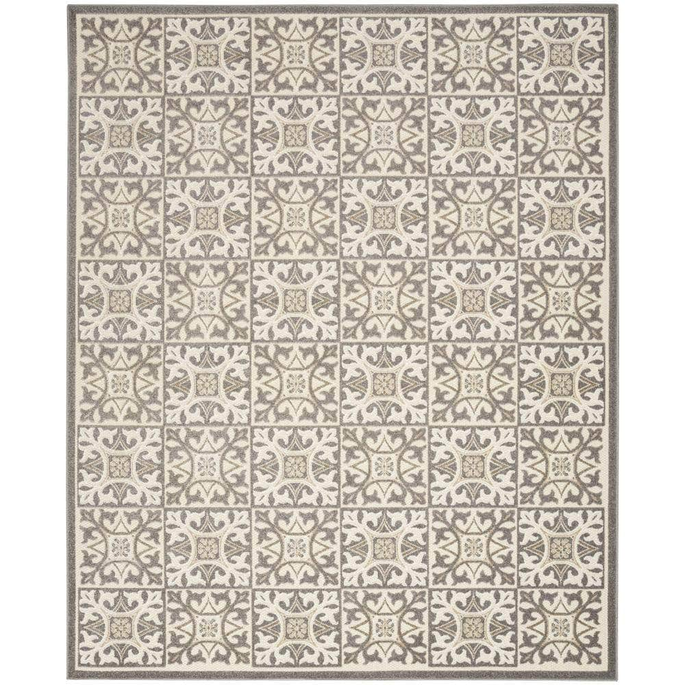 Aloha ALH34 Ivory Grey Rugs #color_ivory grey