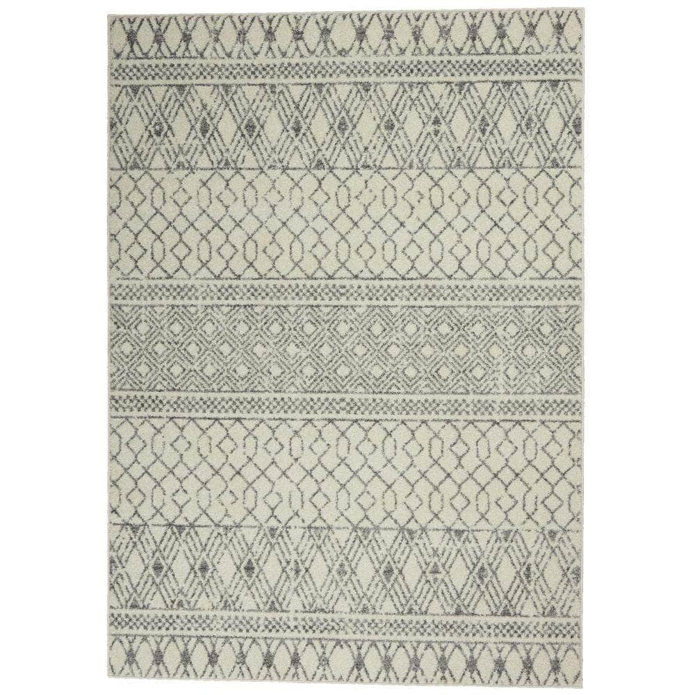 Passion PSN43 Ivory/Grey Rugs #color_ivory/grey