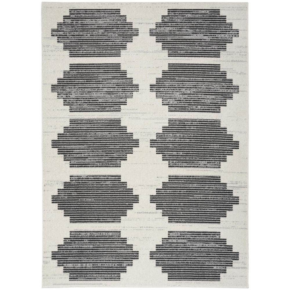 Modern Passion MDP01 Ivory Grey Rugs #color_ivory grey