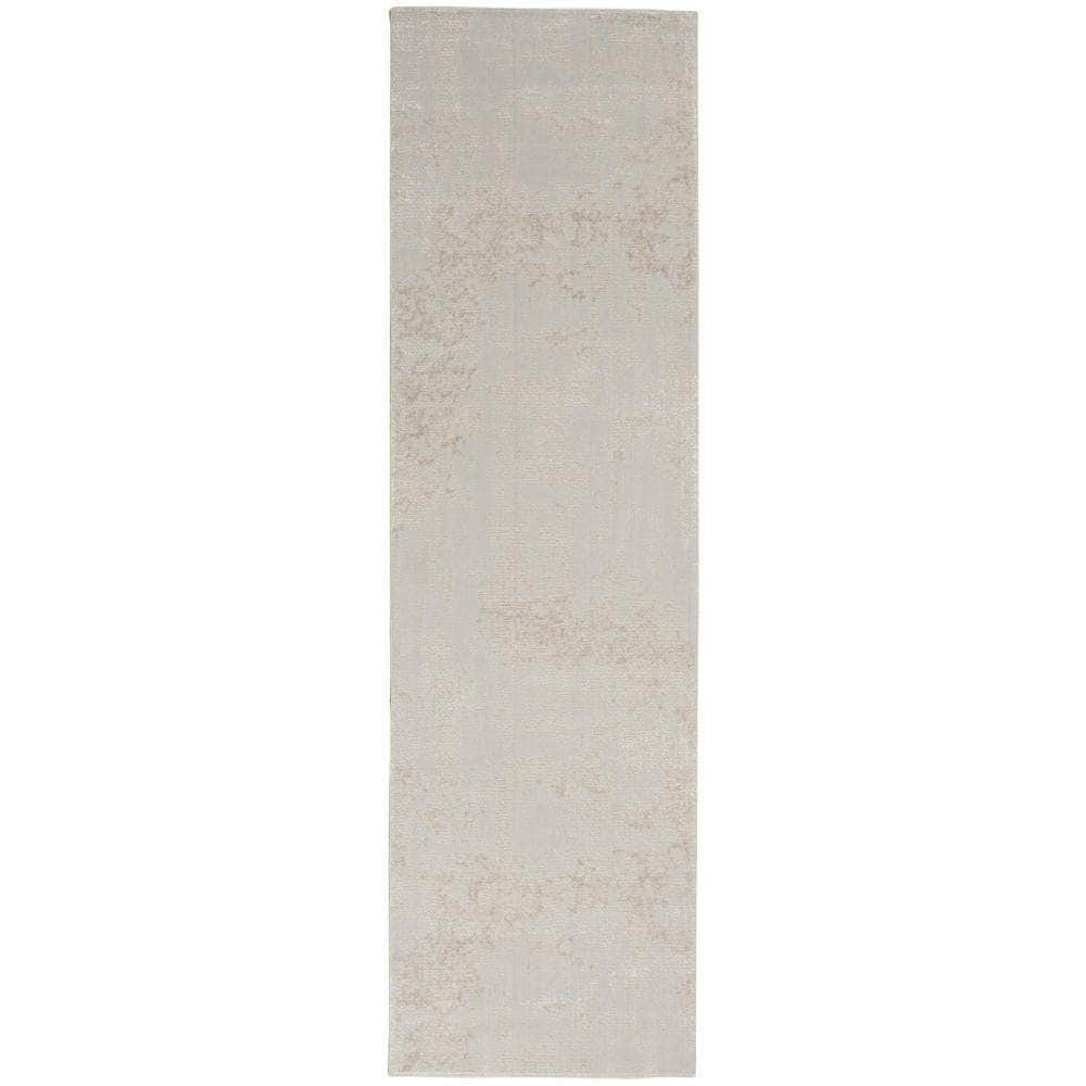 Sleek Textures SLE01 Ivory/Grey Rugs #color_ivory/grey