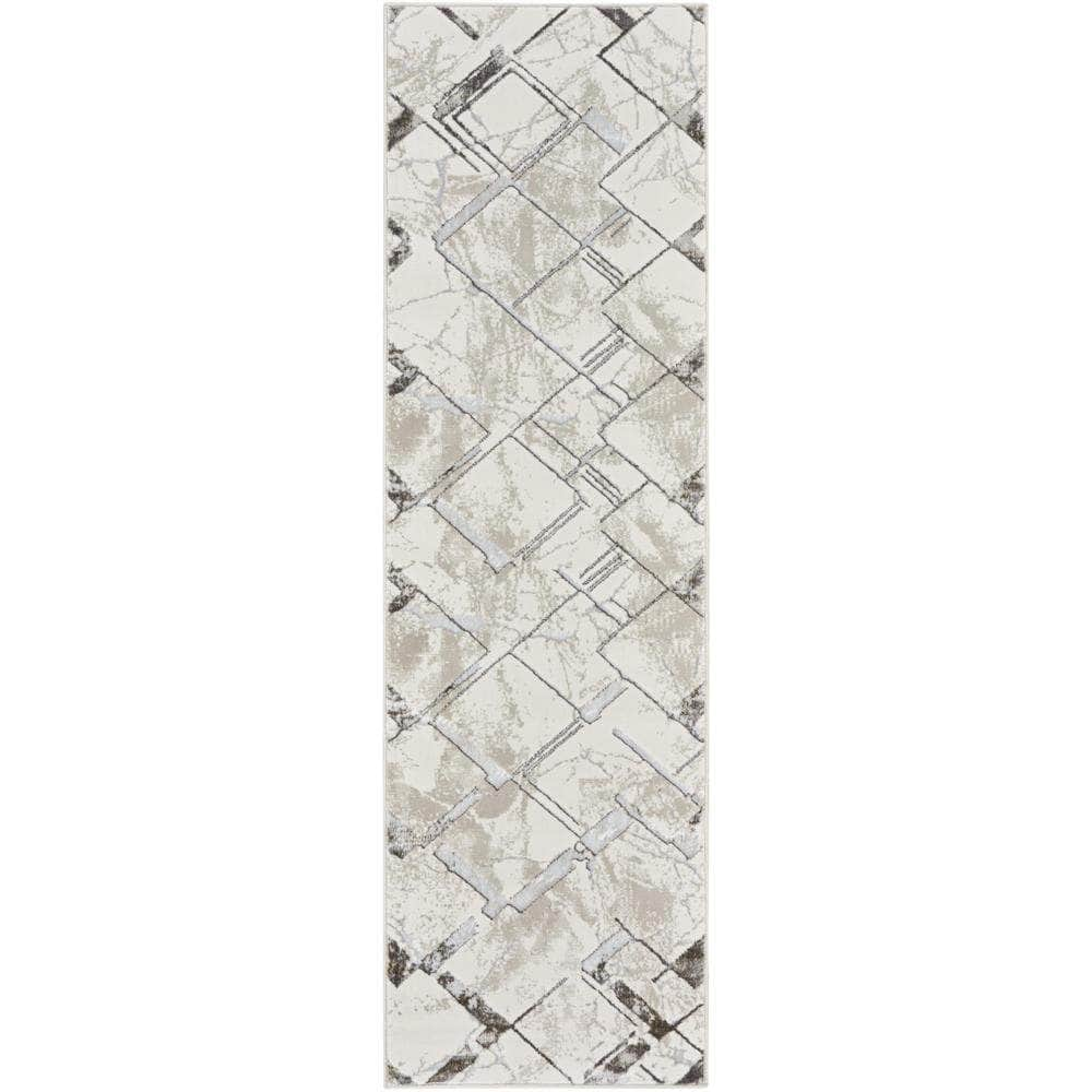 Glam GLM02 Ivory Grey Rugs #color_ivory grey