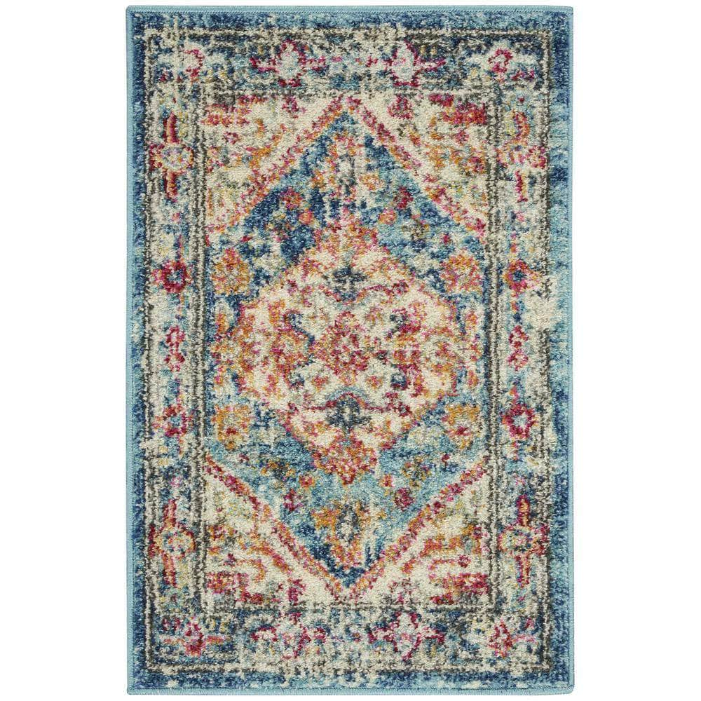 Passion PSN23 Ivory/Light Blue Rugs #color_ivory/light blue