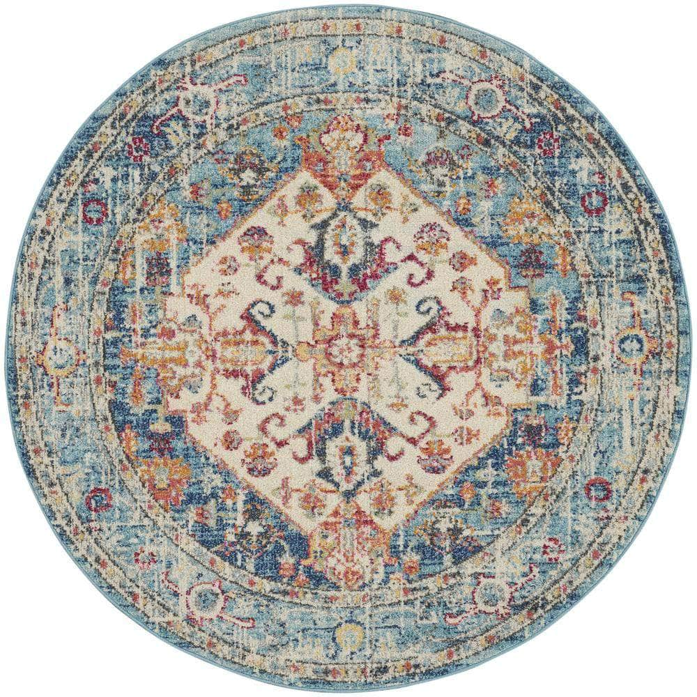 Passion PSN23 Ivory/Light Blue Rugs #color_ivory/light blue