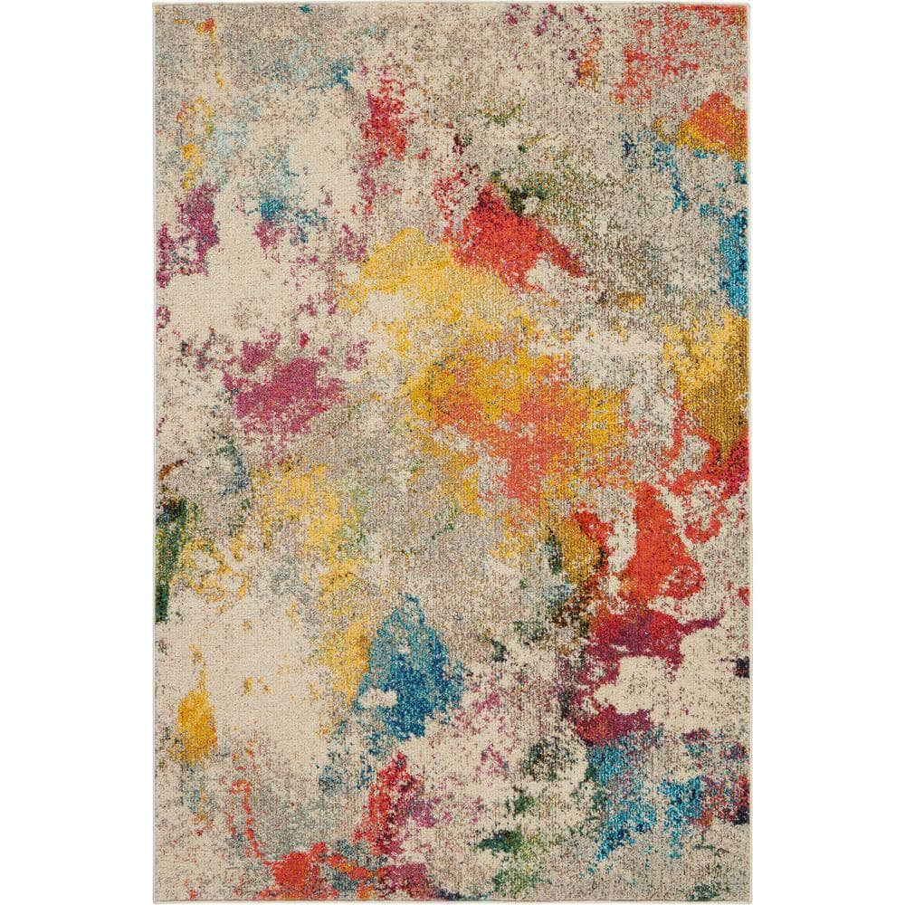 Celestial CES12 Ivory/Multicolor Rugs #color_ivory/multicolor