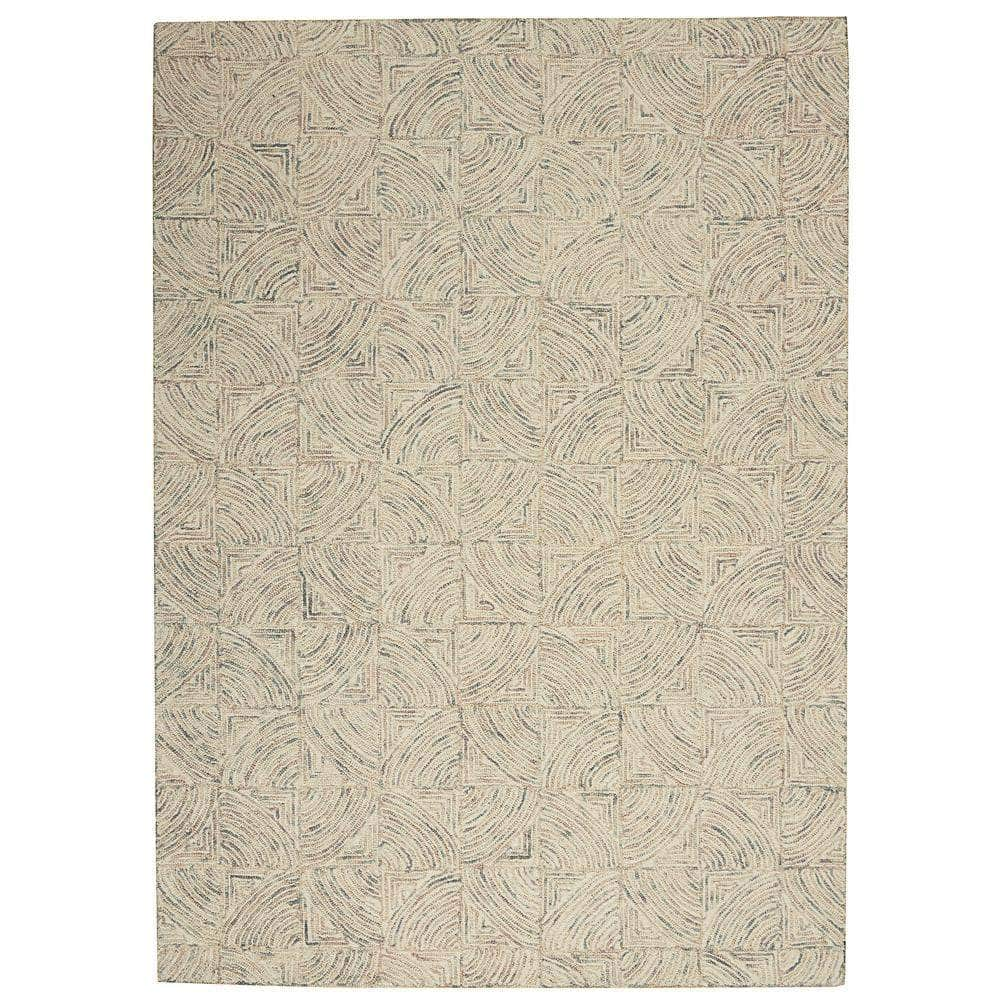 Linked LNK05 Ivory/Multi Rugs #color_ivory/multi