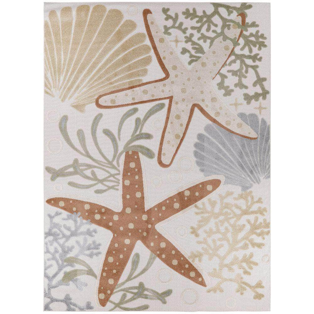 Aloha ALH24 Ivory Multicolor Rug #color_ivory multicolor