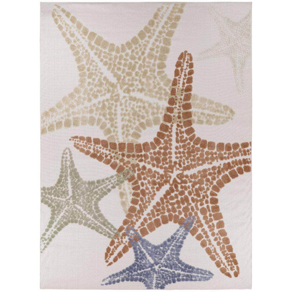 Aloha ALH28 Ivory Multicolor Rug #color_ivory multicolor