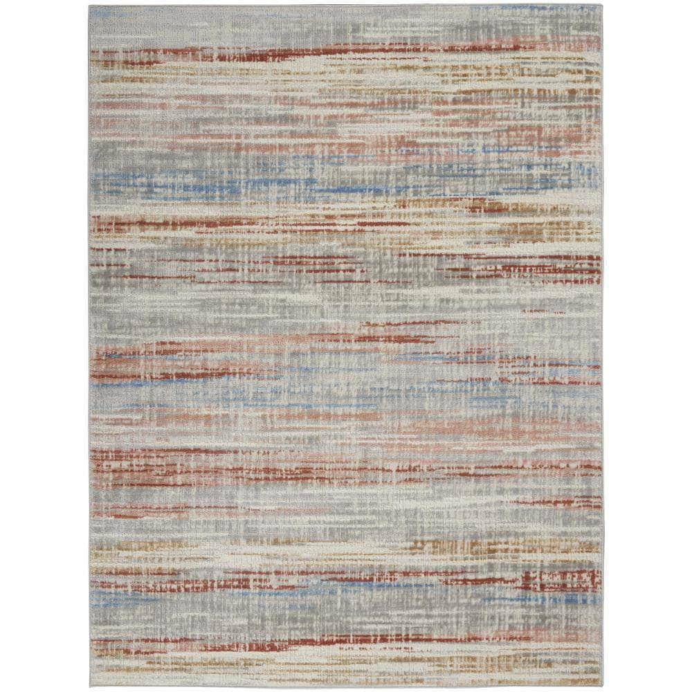 Elation ETN01 Ivory Multicolor Rugs #color_ivory multicolor