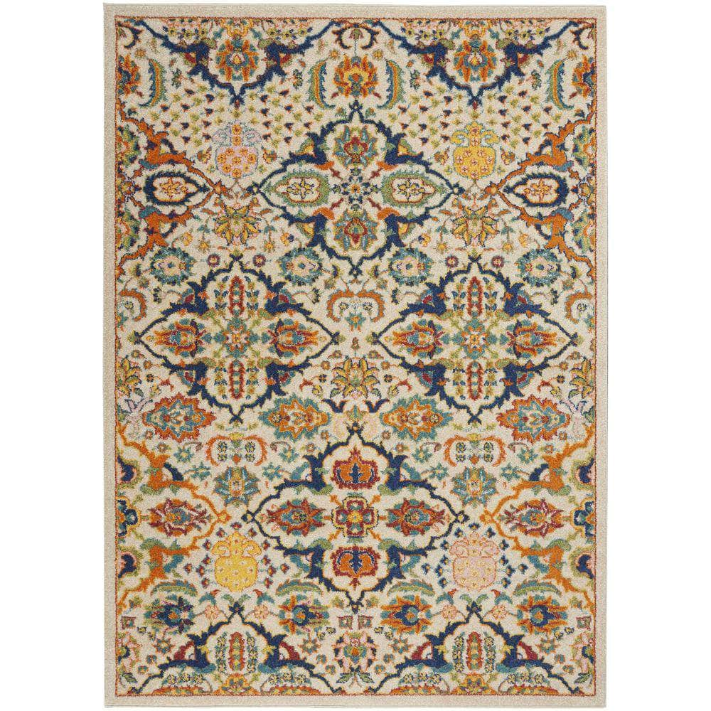 Allur ALR03 Ivory Multicolor Rug #color_ivory multicolor