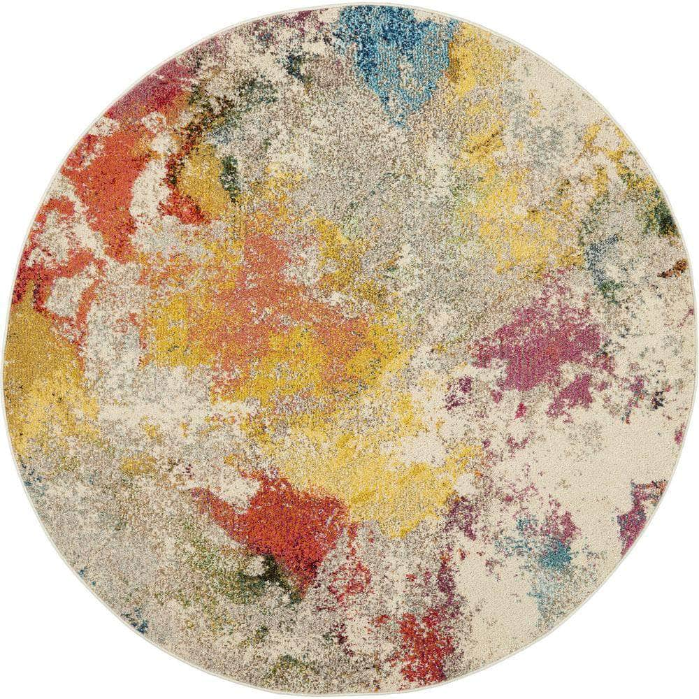 Celestial CES12 Ivory/Multicolor Rugs #color_ivory/multicolor