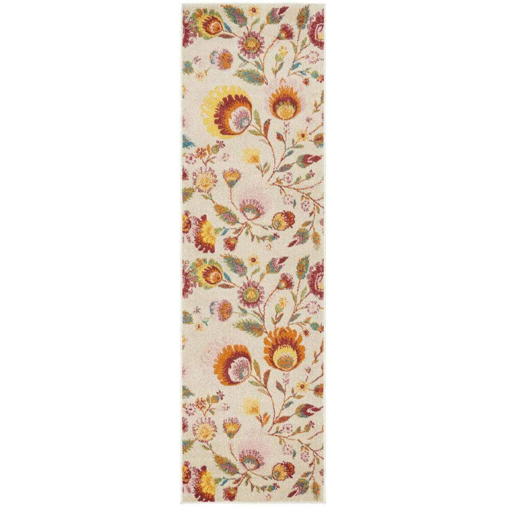 Allur ALR08 Ivory Multicolor Rugs #color_ivory multicolor