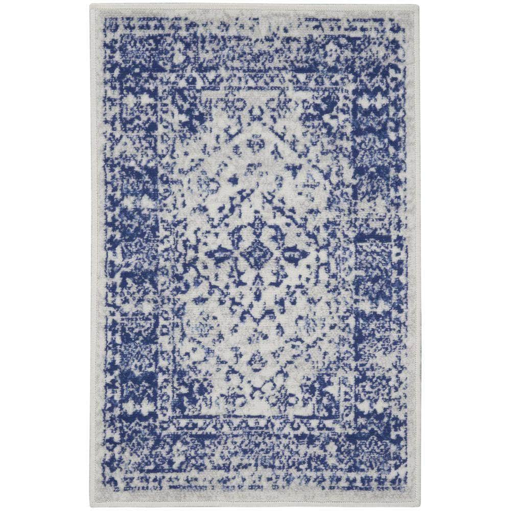 Whimsicle WHS15 Ivory Navy Rugs #color_ivory navy