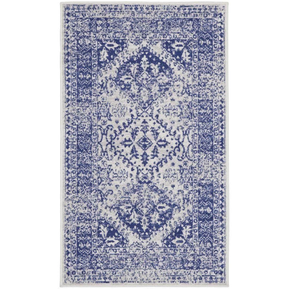 Whimsicle WHS15 Ivory Navy Rugs #color_ivory navy