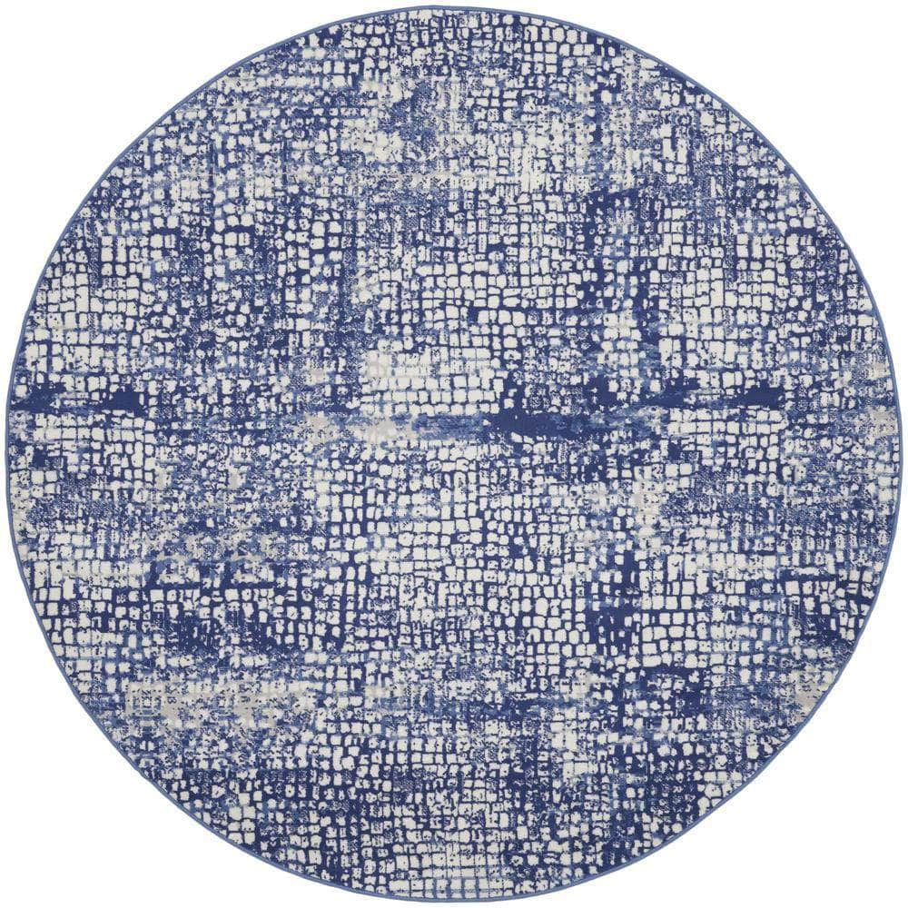 Whimsicle WHS07 Ivory Navy Rugs #color_ivory navy