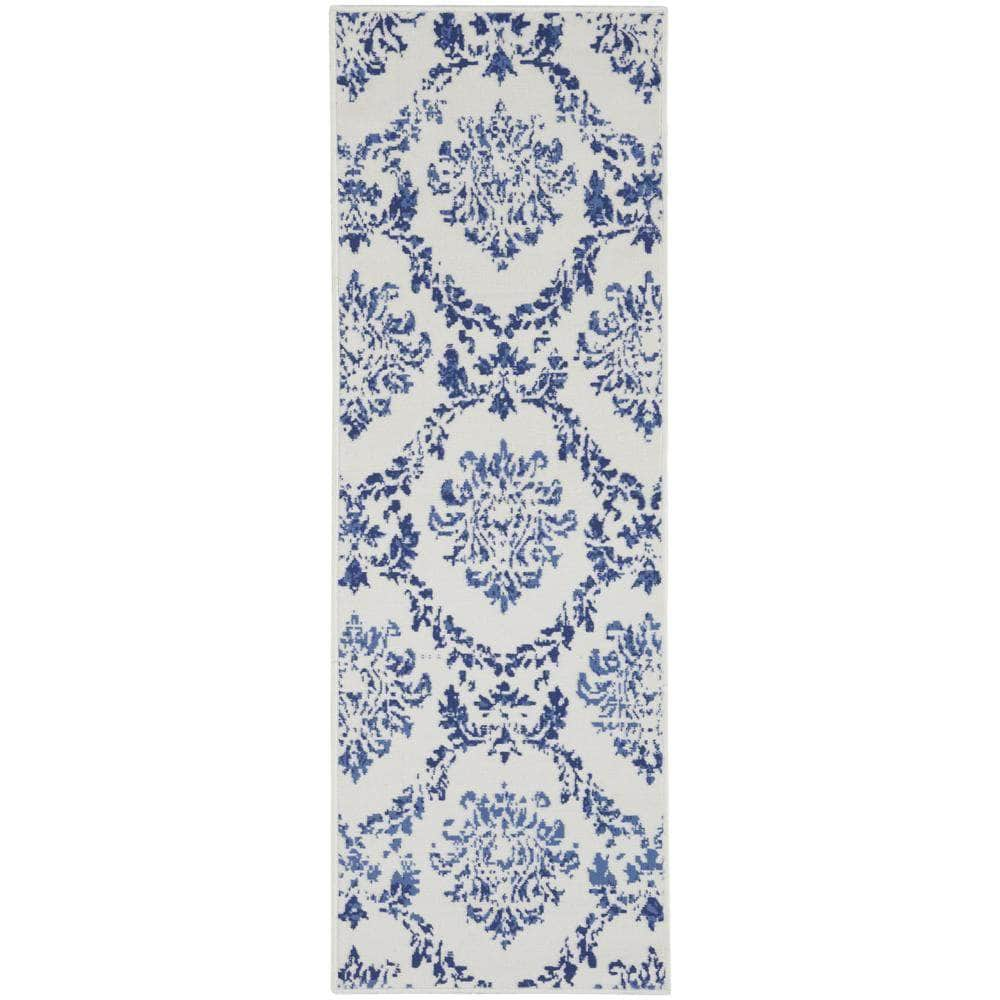 Whimsicle WHS01 Ivory Navy Rugs #color_ivory navy