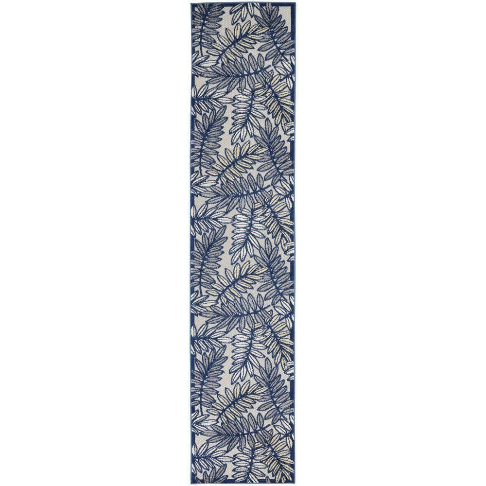 Aloha ALH18 Ivory/Navy Rugs #color_ivory/navy