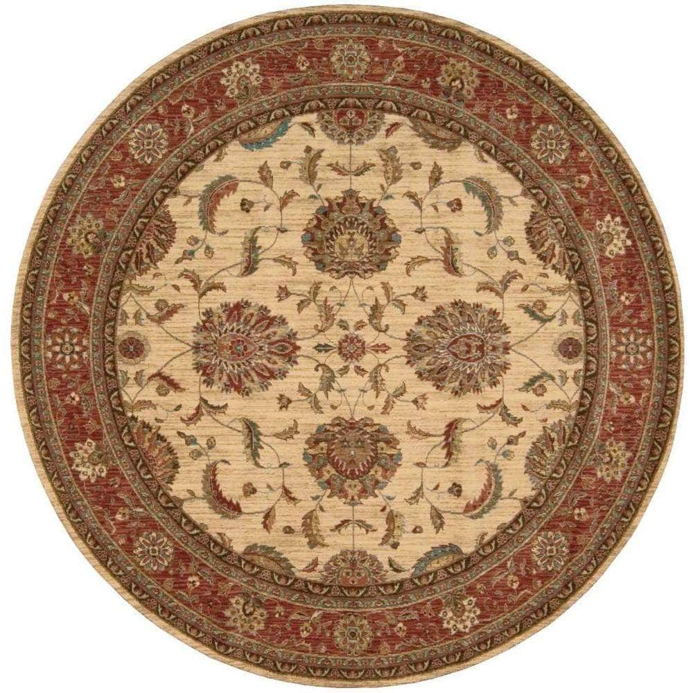 Living Treasures LI04 Ivory/Red Rugs #color_ivory/red