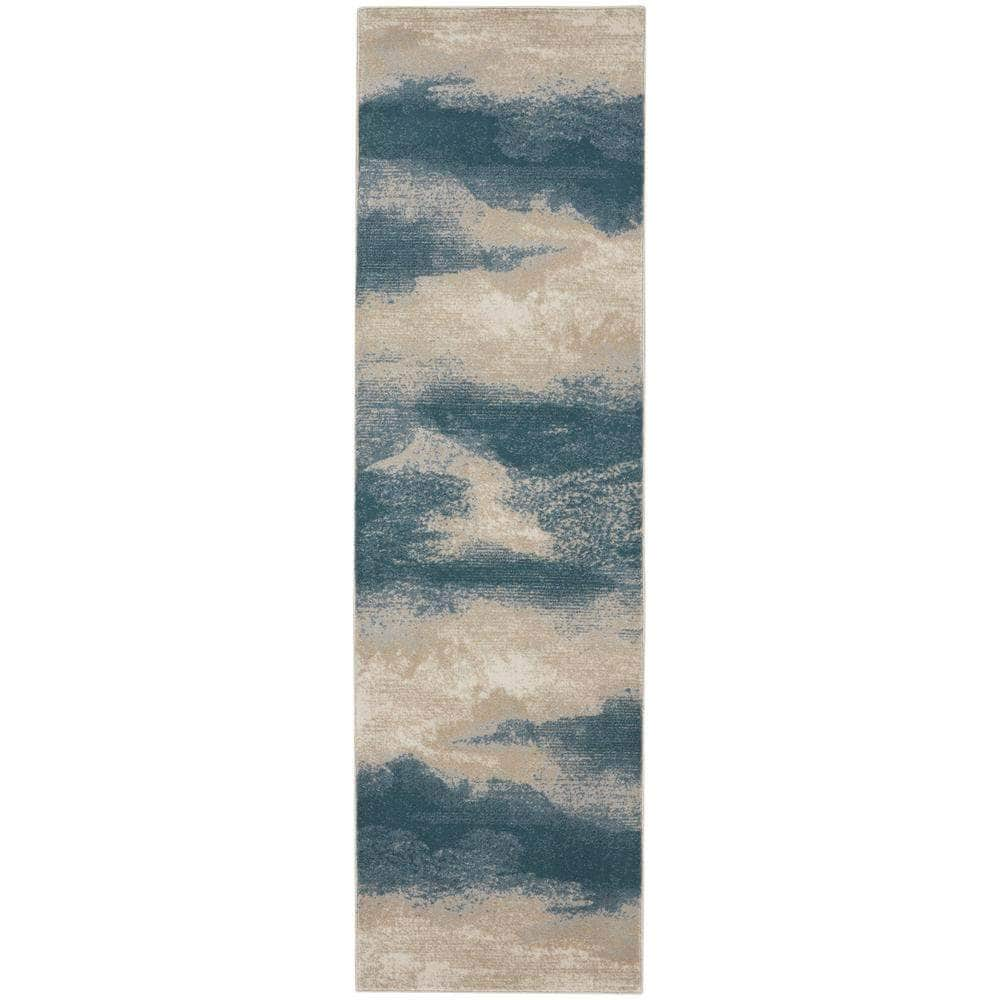 Maxell MAE06 Ivory/Teal Rugs #color_ivory/teal