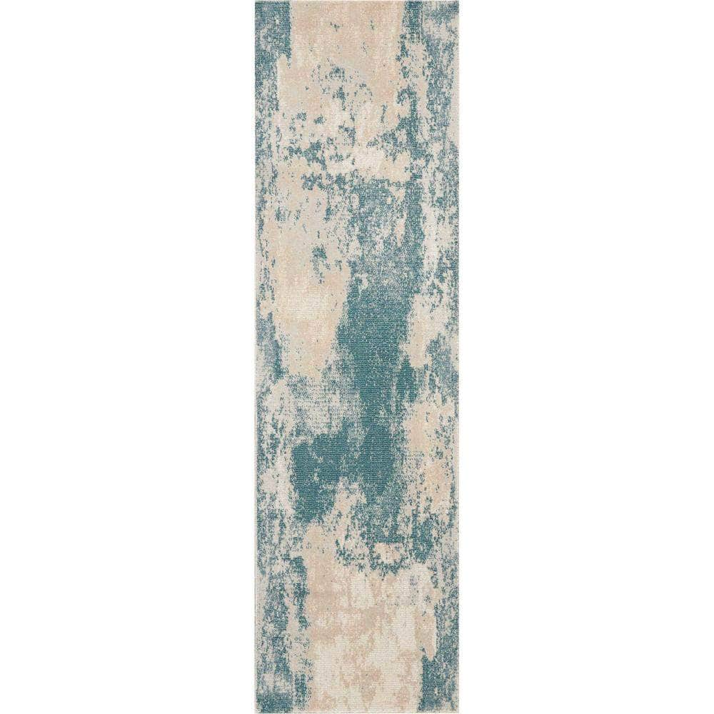 Maxell MAE13 Ivory/Teal Rugs #color_ivory/teal