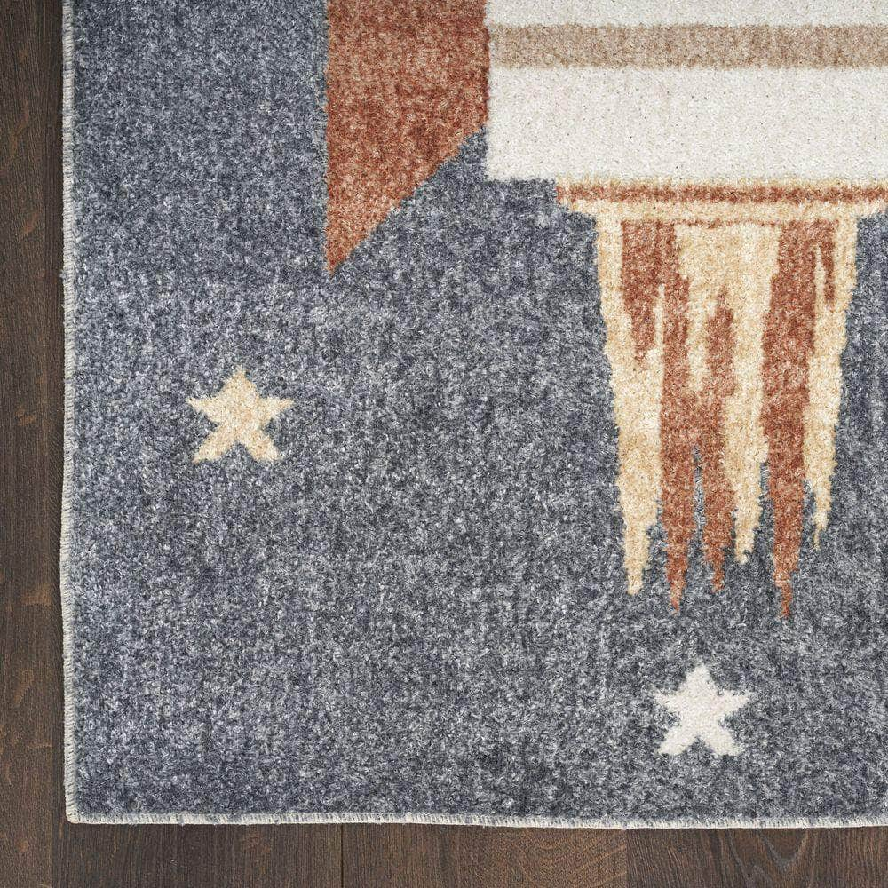 Astra Machine Washable ASW06 Sky Blue Rugs #color_sky blue