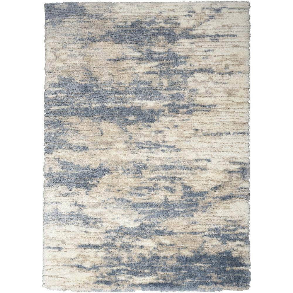 Luxurious Shag LXR10 Light Blue Grey Rugs #color_light blue grey