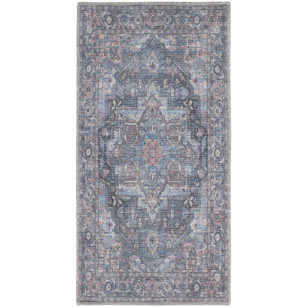 Nc Series 1 SR101 Light Blue Multi Rugs #color_light blue multi