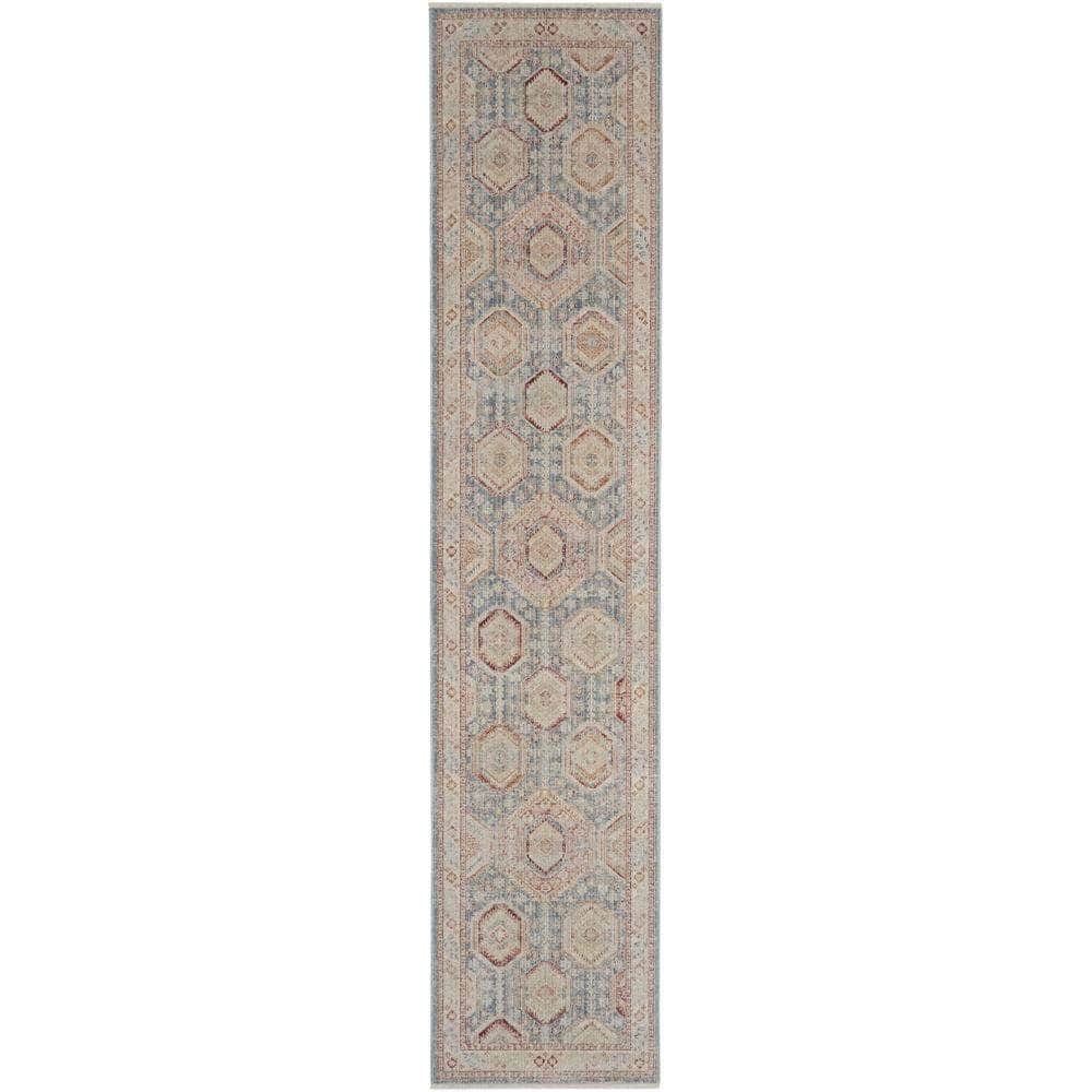 Enchanting Home ENH01 Light Blue Multi Rugs #color_light blue multi