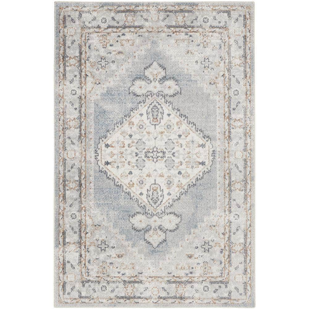 Astra Machine Washable ASW11 Light Blue Rugs #color_light blue