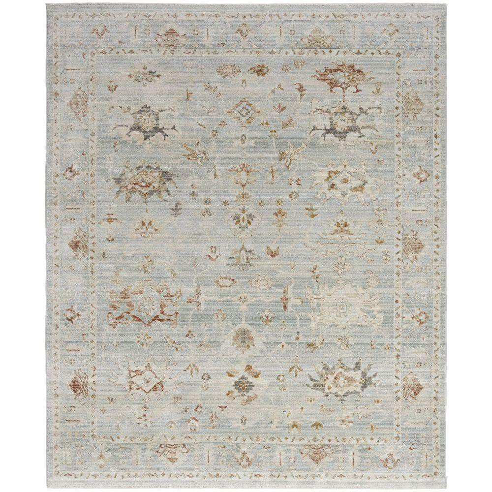 Traditional Home TRH02 Light Blue Rug #color_light blue