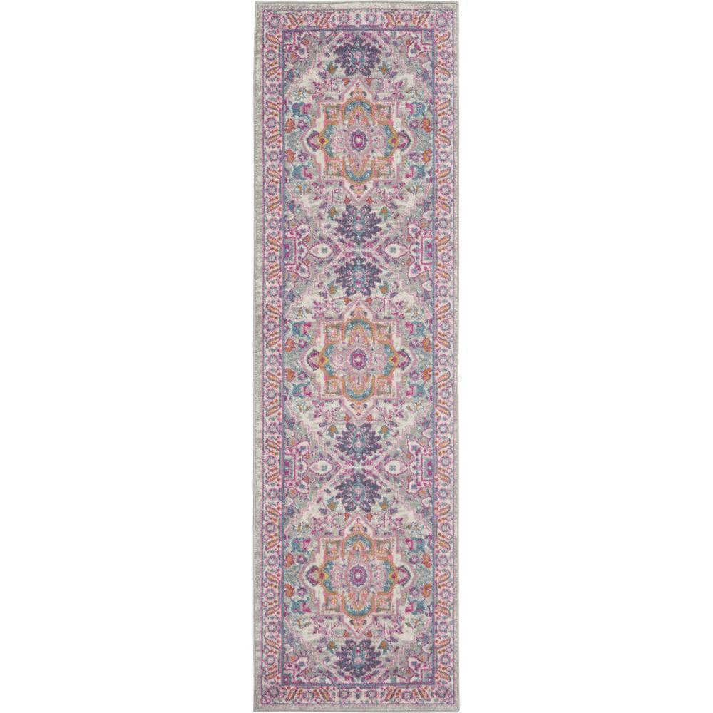 Passion PSN20 Light Grey/Pink Rugs #color_light grey/pink