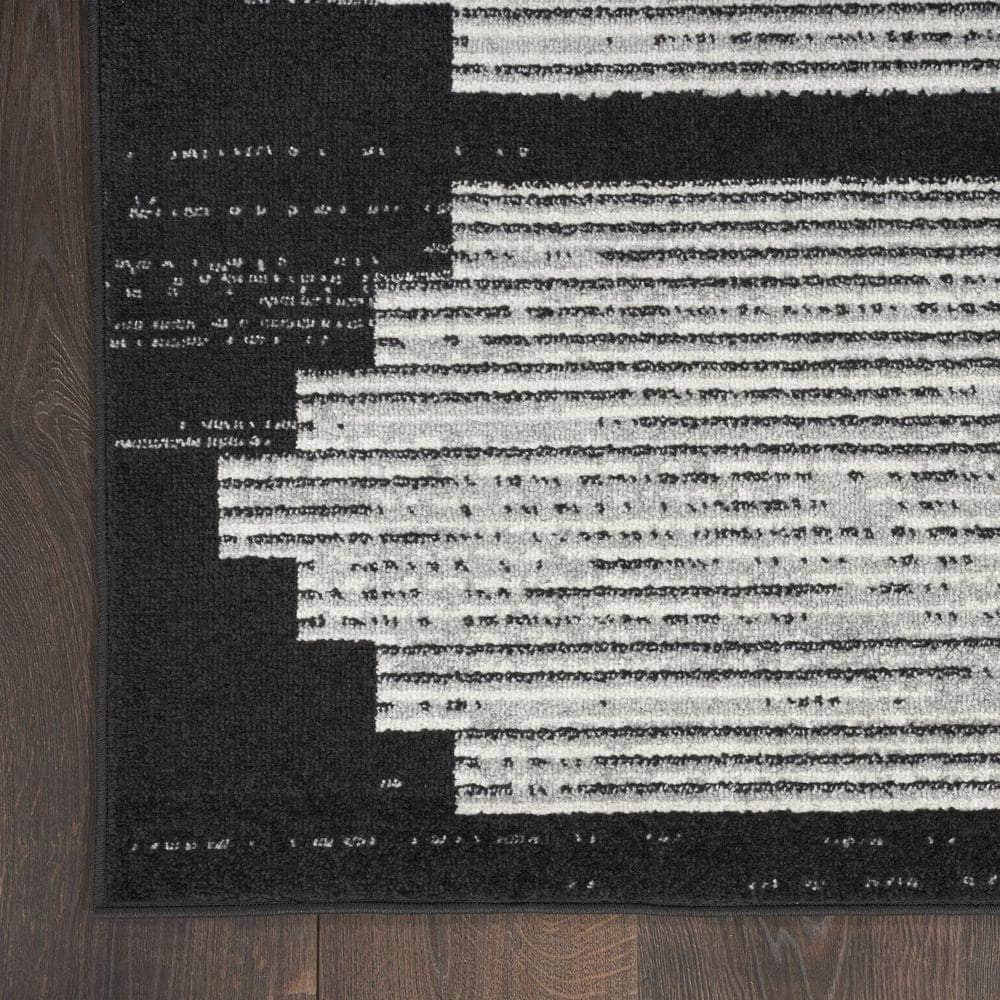 Modern Passion MDP01 Black Grey Rugs #color_black grey