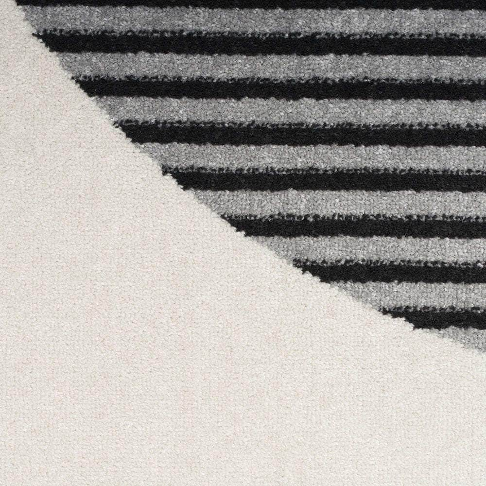 Modern Passion MDP02 Ivory Black Rugs #color_ivory black