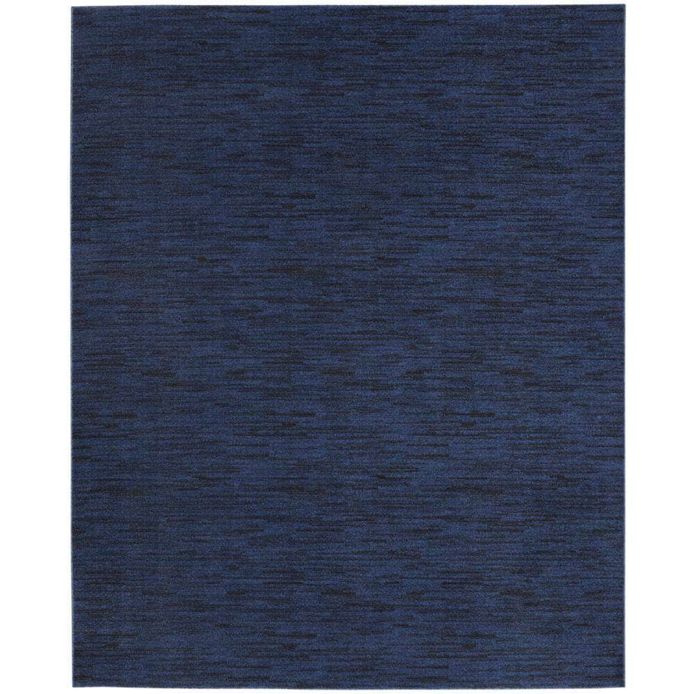 Nourison Essentials NRE01 Midnight Blue Rugs #color_midnight blue