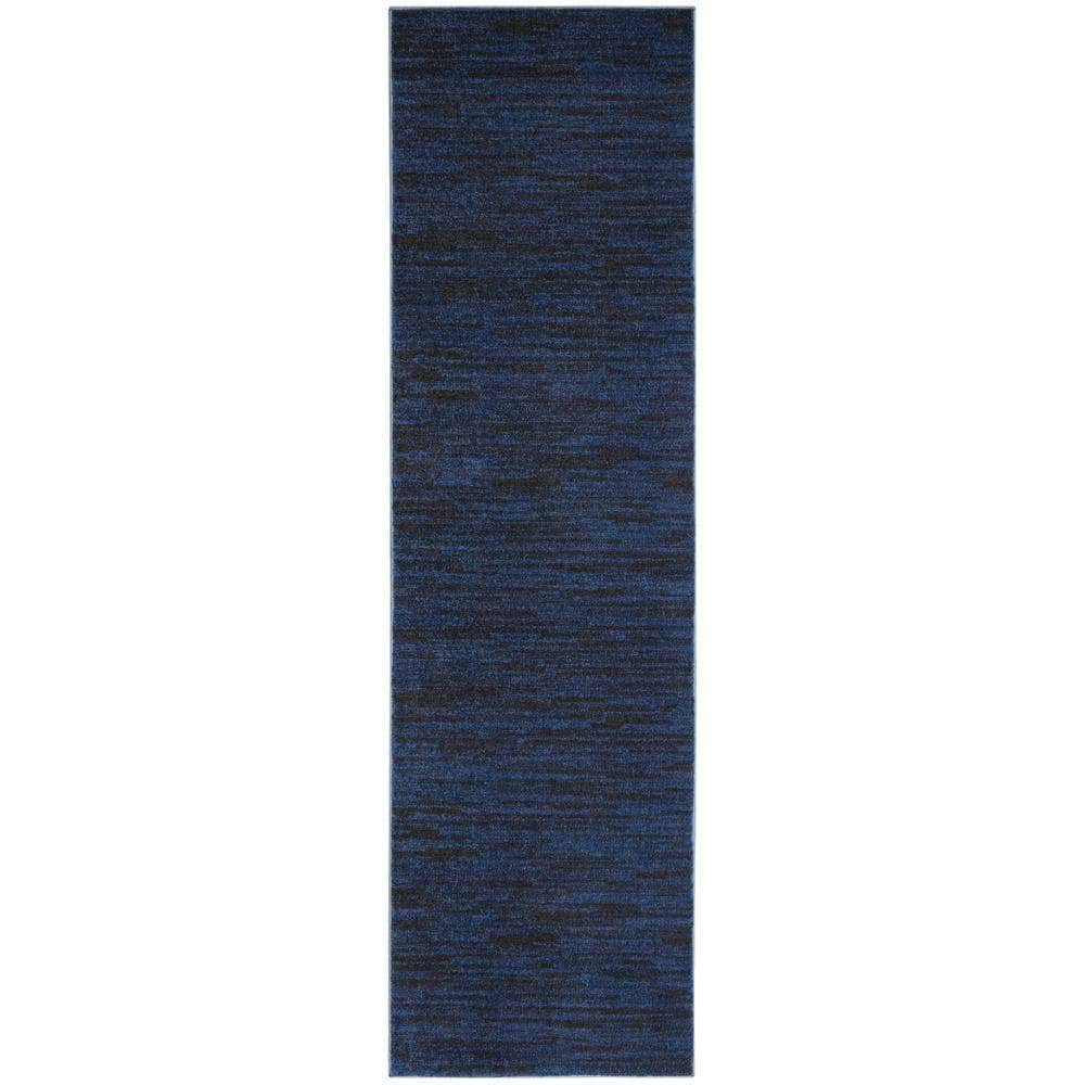 Nourison Essentials NRE01 Midnight Blue Rugs #color_midnight blue