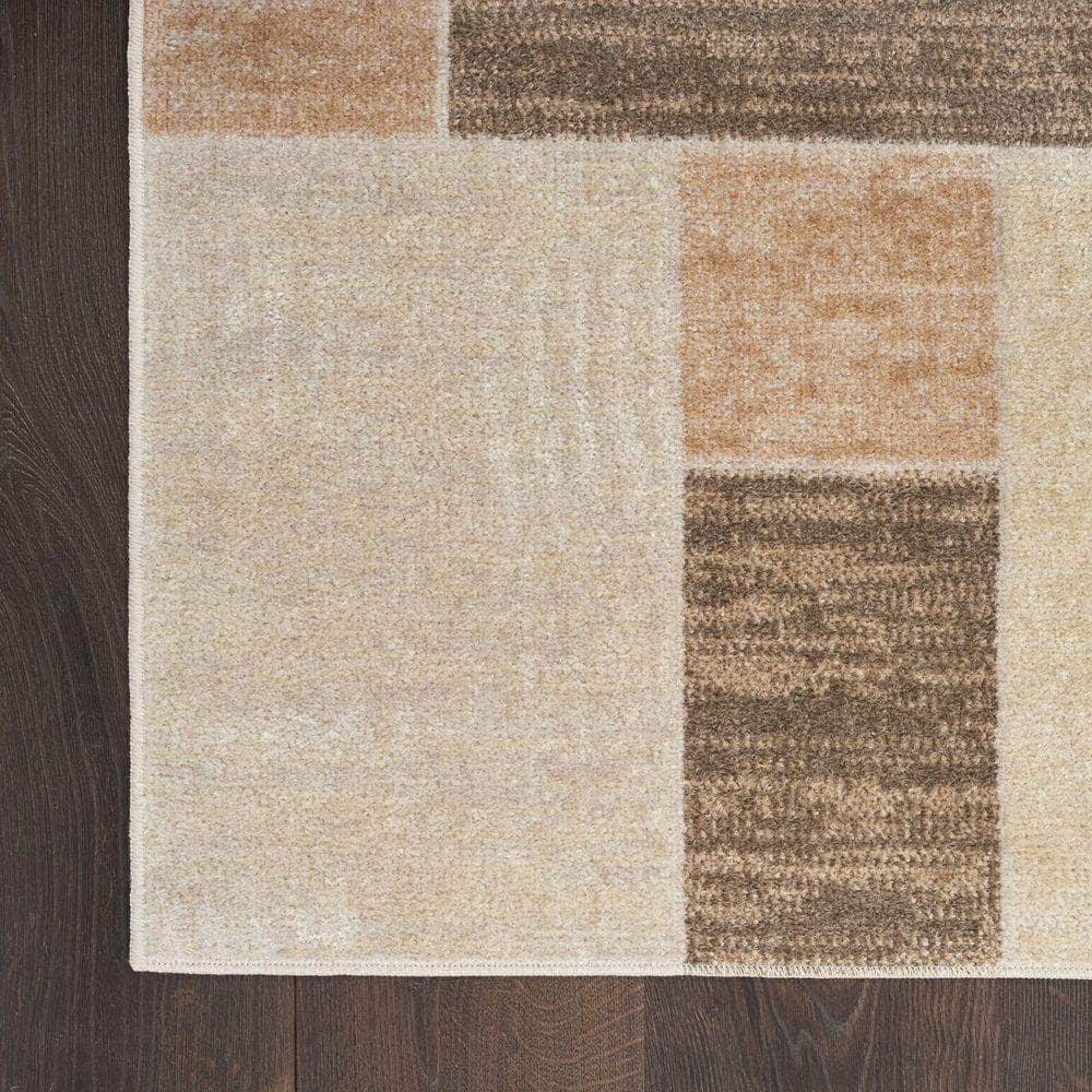 Astra Machine Washable ASW09 Beige Multicolor Rug #color_beige multicolor