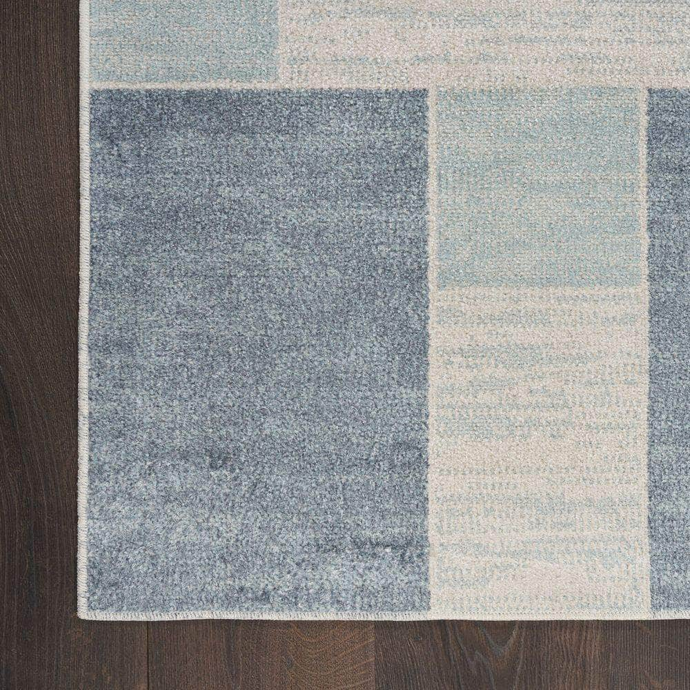 Astra Machine Washable ASW09 Blue Ivory Rug #color_blue ivory