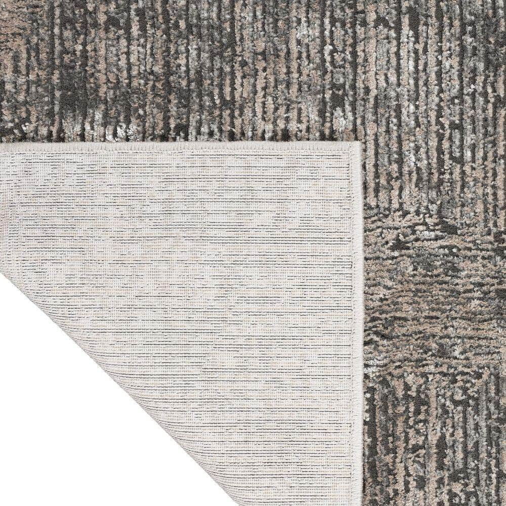 CK024 Irradiant IRR01 Black Ivory Rug #color_black ivory