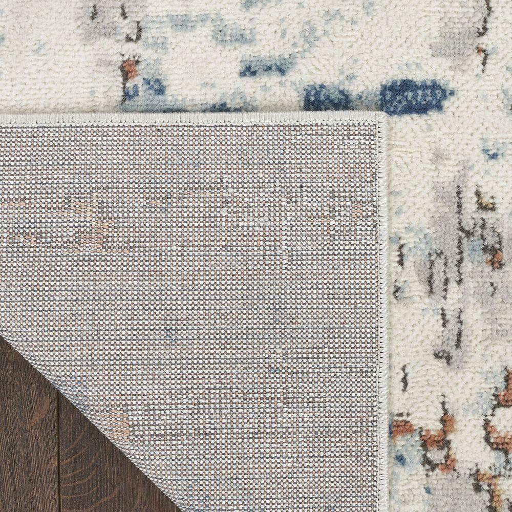 Concerto CNC01 Beige Blue Rust Rug #color_beige blue rust