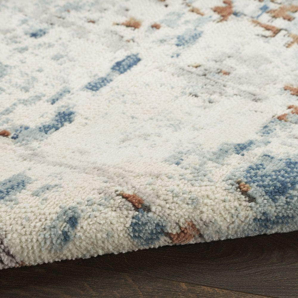 Concerto CNC01 Beige Blue Rust Rug #color_beige blue rust