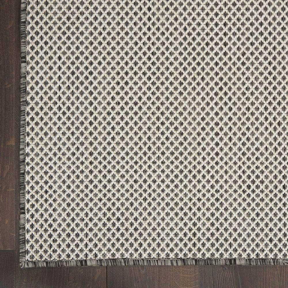 Courtyard COU01 Ivory/Charcoal Rug #color_ivory/charcoal