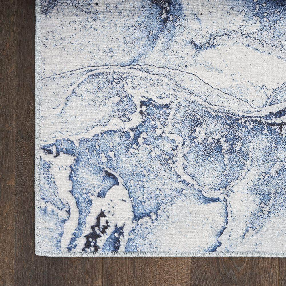 Daydream DDR01 Ivory Blue Rug #color_ivory blue