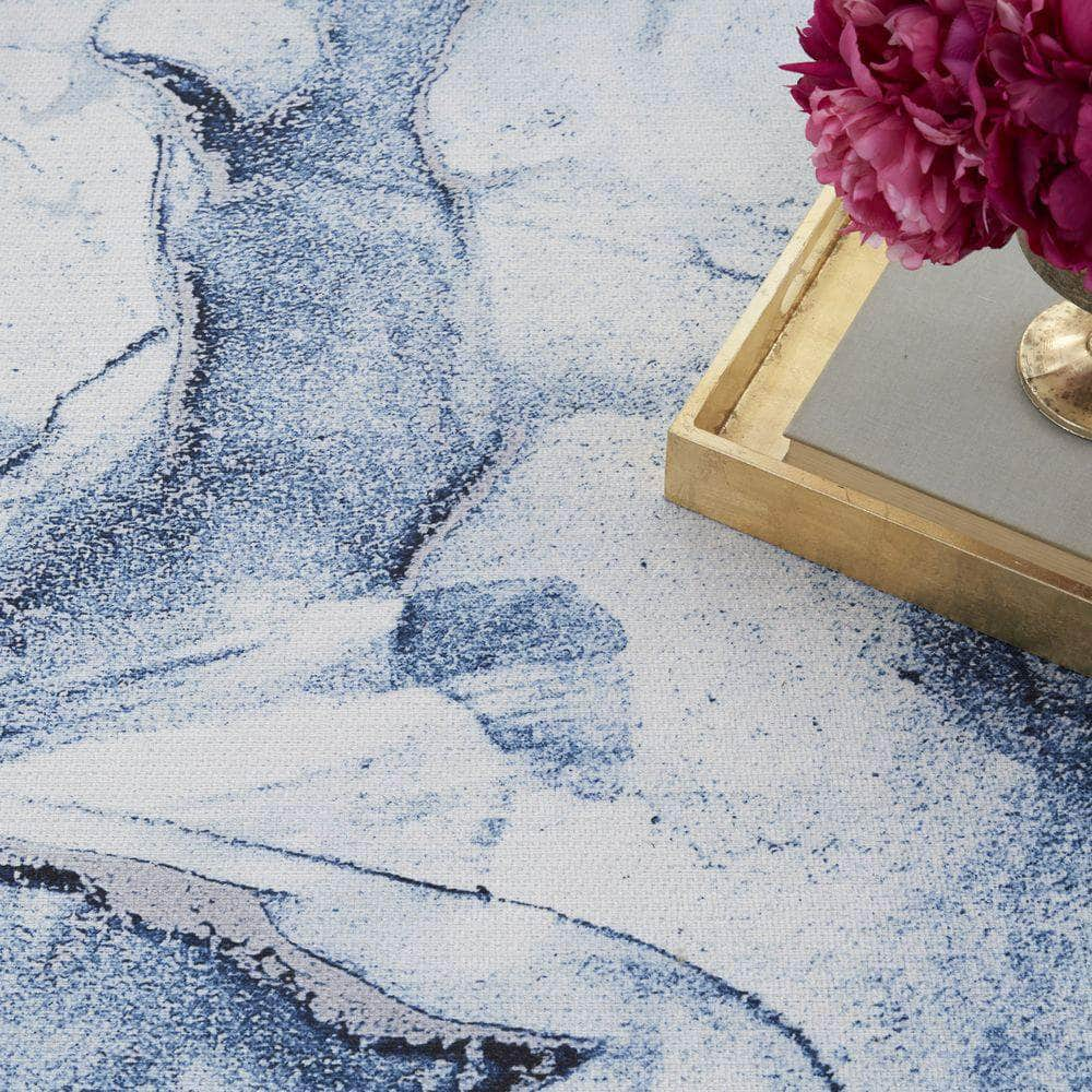 Daydream DDR01 Ivory Blue Rug #color_ivory blue