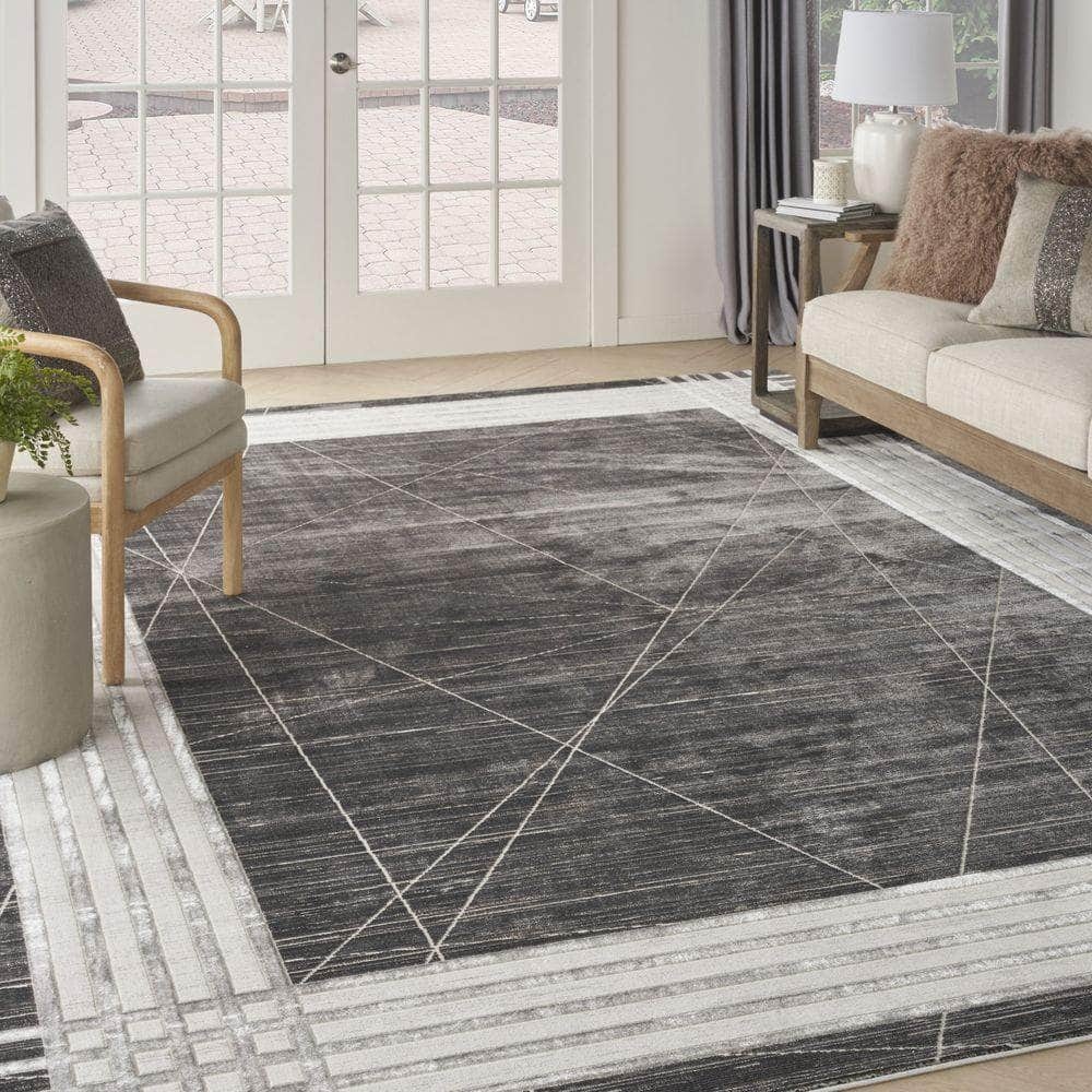 Desire DSR01 Charcoal Silver Rug #color_charcoal silver