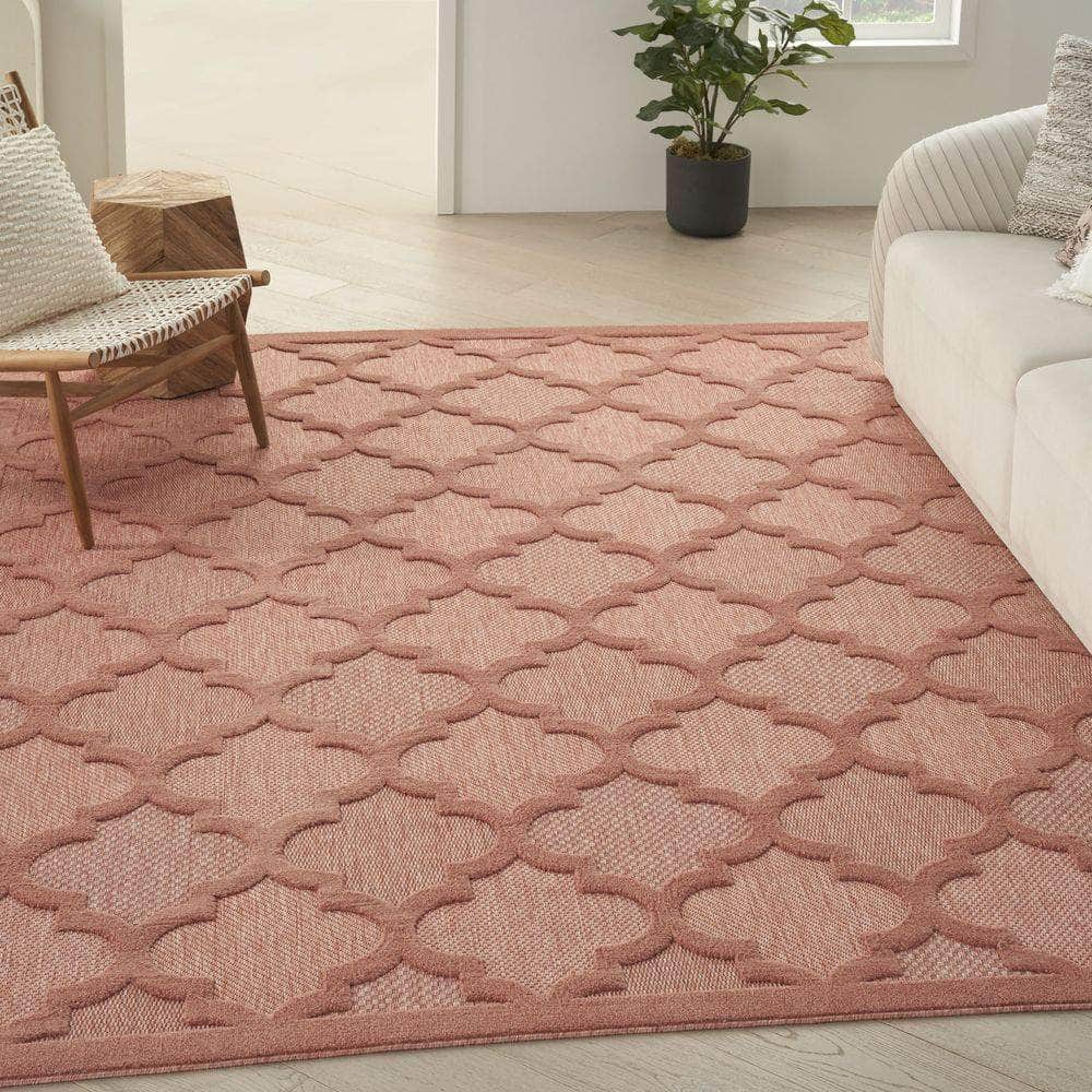 Easy Care NES01 Coral/Orange Rug #color_coral/orange