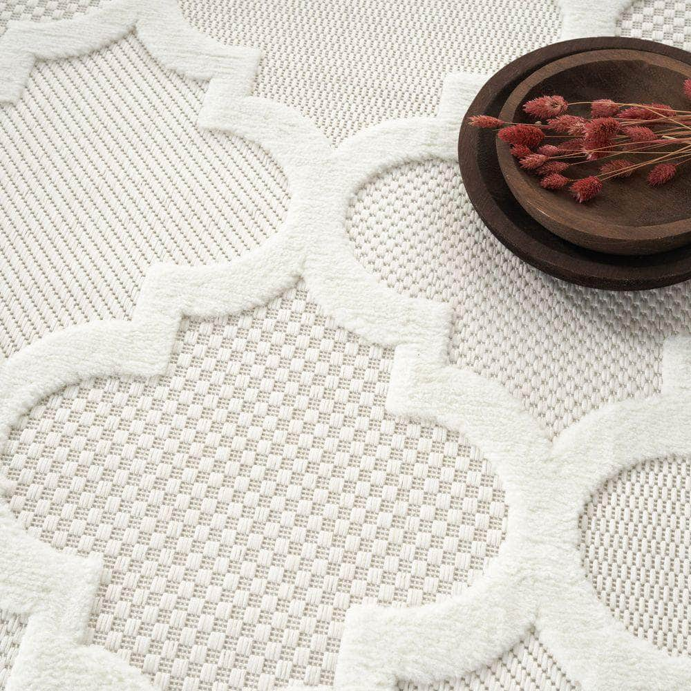 Easy Care NES01 Ivory/White Rug #color_ivory/white